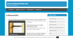 Desktop Screenshot of lebensmotto.net